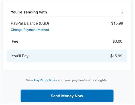 paypal fees sending money.